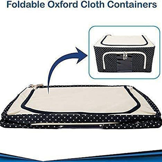 Containzio™️Foldable Steel Frame Clothes Organizer Bag